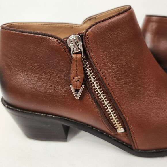 Vionic Jolene Mocha Ankle Boot Size 6.5 Western Casual Comfy - Picture 5 of 14